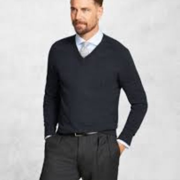 Brooks Brothers Other - Brooks Brothers V-Neck Merino Wool Sweater